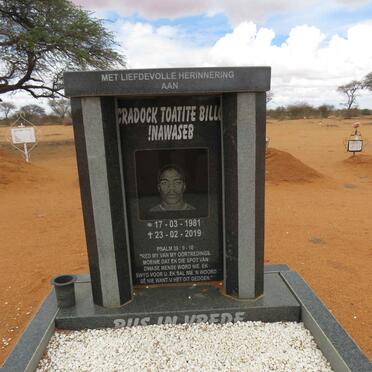 NAWASEB Cradock Toatite Bill? 1981-2019