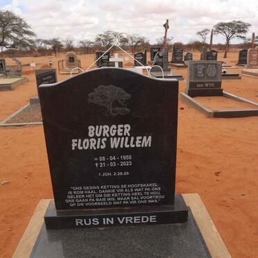 BURGER Floris Willem 1950-2023