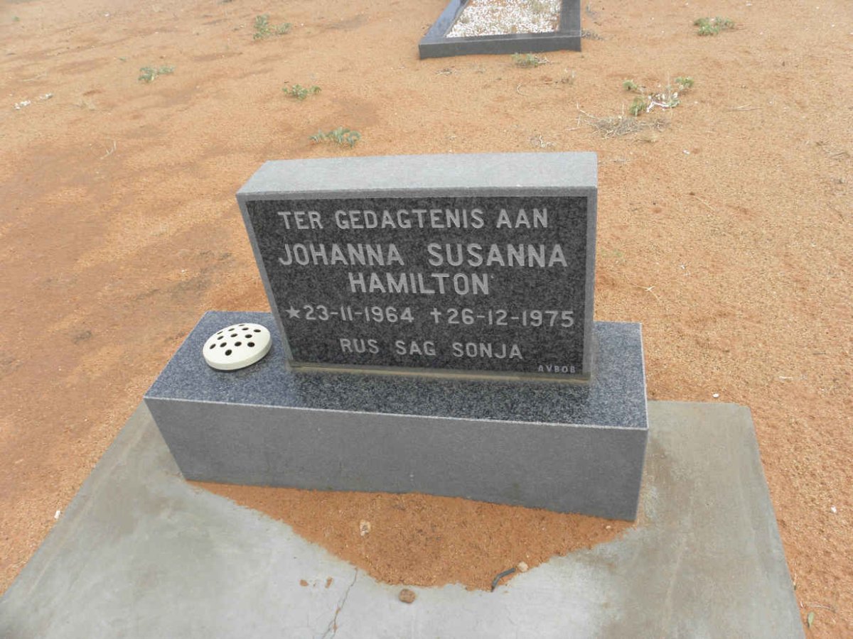 HAMILTON Johanna Susanna 1964-1975