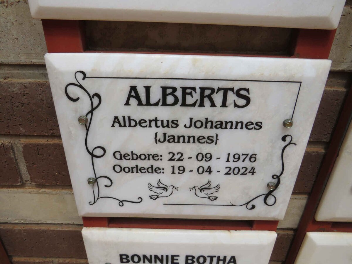 ALBERTS Albertus Johannes 1976-2024