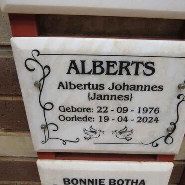ALBERTS Albertus Johannes 1976-2024