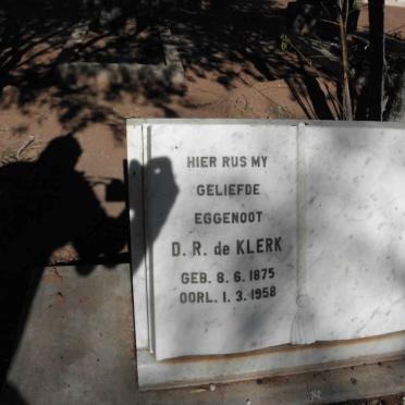 KLERK D.R., de 1875-1958