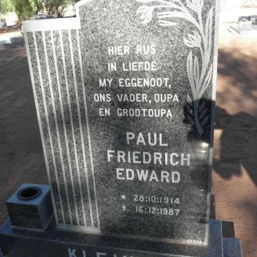KLEIN Paul Friedrich Edward 1914-1987