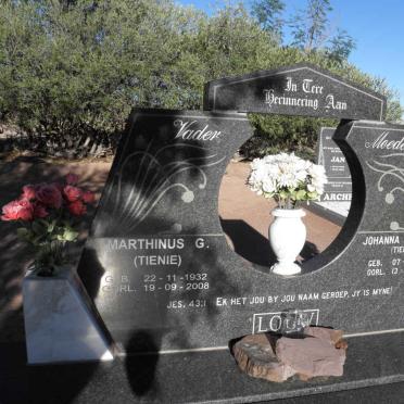 LOUW Marthinus G. 1932-2008 &amp; Johanna Catherina 1929-1997