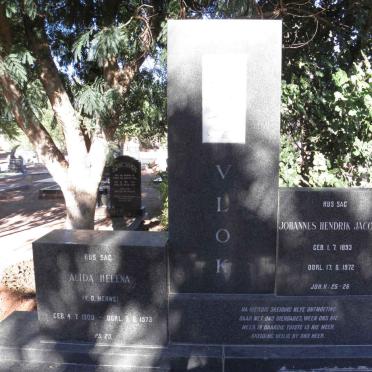 VLOK Johannes Hendrik Jacobus 1893-1972 &amp; Alida Helena V.D.  MERWE 1900-1973
