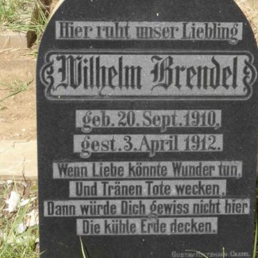BRENDEL Wilhelm 1910-1912
