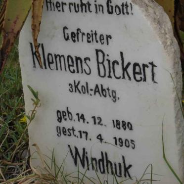 BICKERT Klemens 1880-1905
