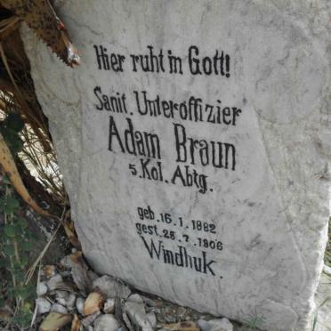 BRAUN Adam 1882-1906