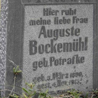 BOCKEMÜHL Auguste nee POTRAFKE 1890-1913