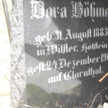 BÖHME Dora 1883-1909