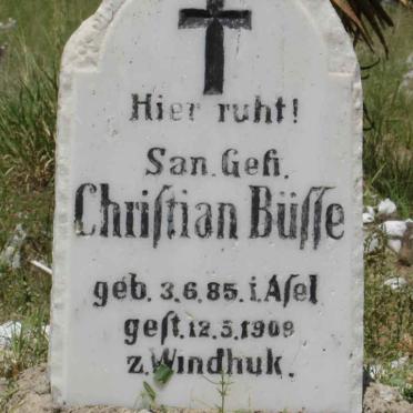 BÜSSE Christian 1885-1909