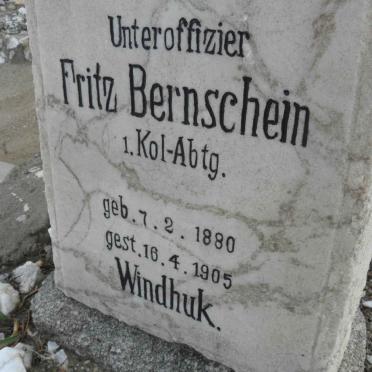 BERNSCHEIN Fritz 1880-1905
