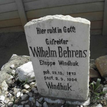 BEHRENS Wilhelm 1873-1904