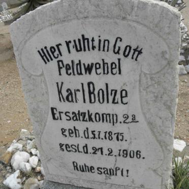 BOLZE Karl 1875-1906
