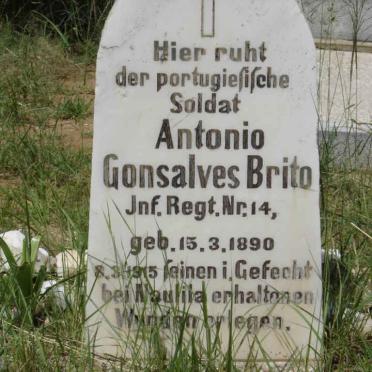 BRITO Antonio Gonsalves 1890-1915