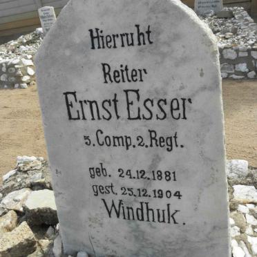 ESSER Ernst 1881-1904