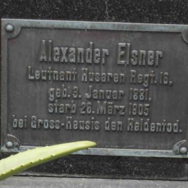 ELSNER Alexander 1881-1905