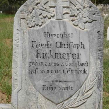 EICKMEYER Friedrich Christoph 1886-1910