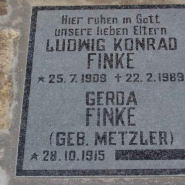 FINKE Ludwig Konrad 1909-1989 &amp; Gerda METZLER 1915-