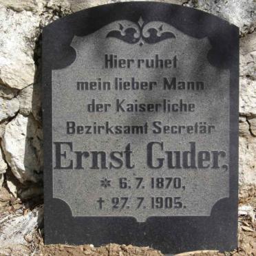 GUDER Ernst 1870-1905