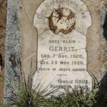 GOUS Gerrit 1920-1920