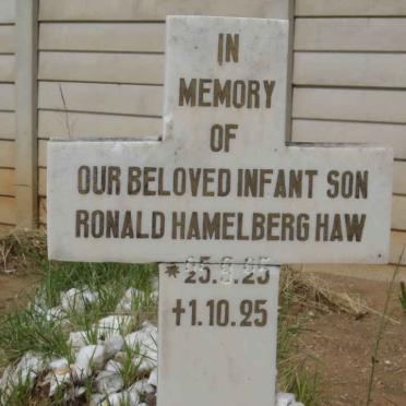 HAW Ronald Hamelberg 1925-1925