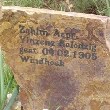 KOLODZIG Vinzenz -1905