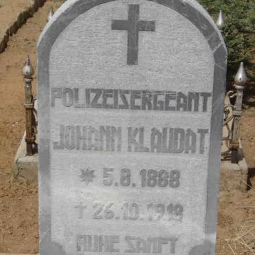 KLAUDAT Johann 1888-1918