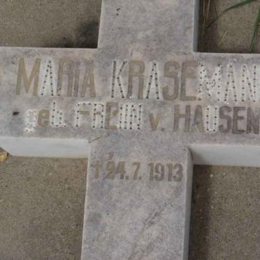 KRASEMANN Maria nee FREIN V. HAUSEN -1913