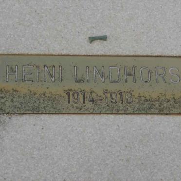 LINDHORST Heini 1914-1916