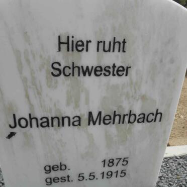 MEHRBACH Johanna 1875-1915