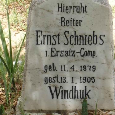 SCHNIEBS Ernst 1879-1905