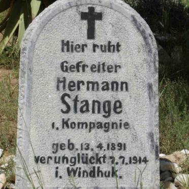 STANGE Hermann 1891-1914