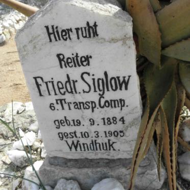 SIGLOW Friedr. 1884-1905