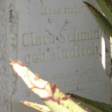 SCHMIDT Clara nee MUDRICH 1873-1908