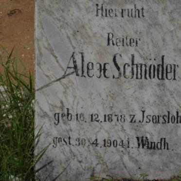 SCHNÖDER Alex 1878-1904