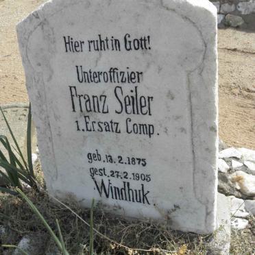 SEILER Franz 1875-1905