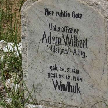 WILBERT Adam 1881-1904