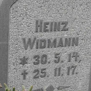 WIDMANN Heinz 1914-1917