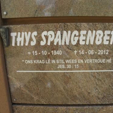 SPANGENBERG Thys 1940-2012