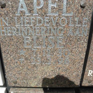 APEL Elise 1930-1996
