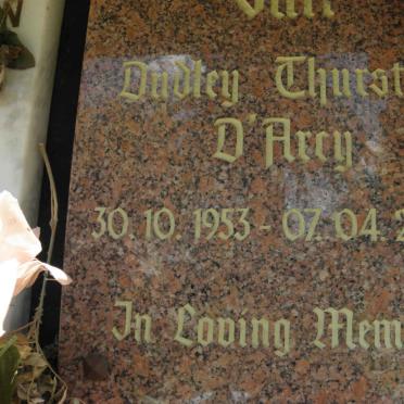 D'ARCY Dudley Thurston 1953-2000