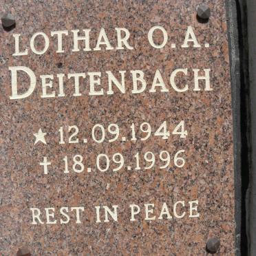 DEITENBACH Lothar O.A. 1944-1996