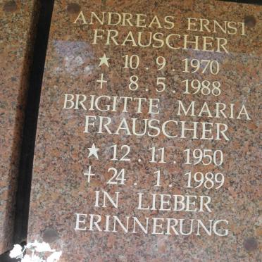 FRAUSCHER Brigitte Maria 1950-1989