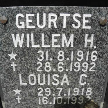 GEURTSE Willem H. 1916-1992 &amp; Louisa C. 1918-1993