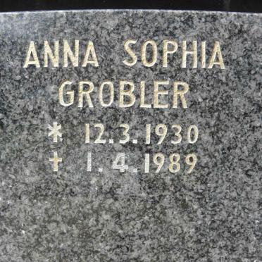 GROBLER Anna Sophia 1930-1989