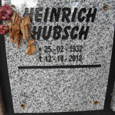 HUBSCH Heinrich 1932-2012