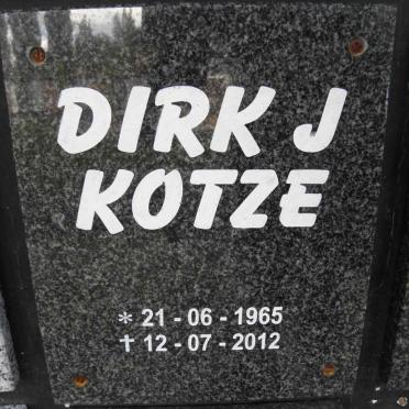 KOTZE Dirk J. 1965-2012