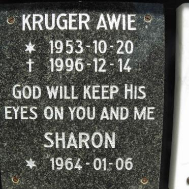 KRUGER Awie 1953-1996 &amp; Sharon 1964-