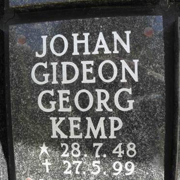 KEMP Johan Gideon Georg 1948-1999